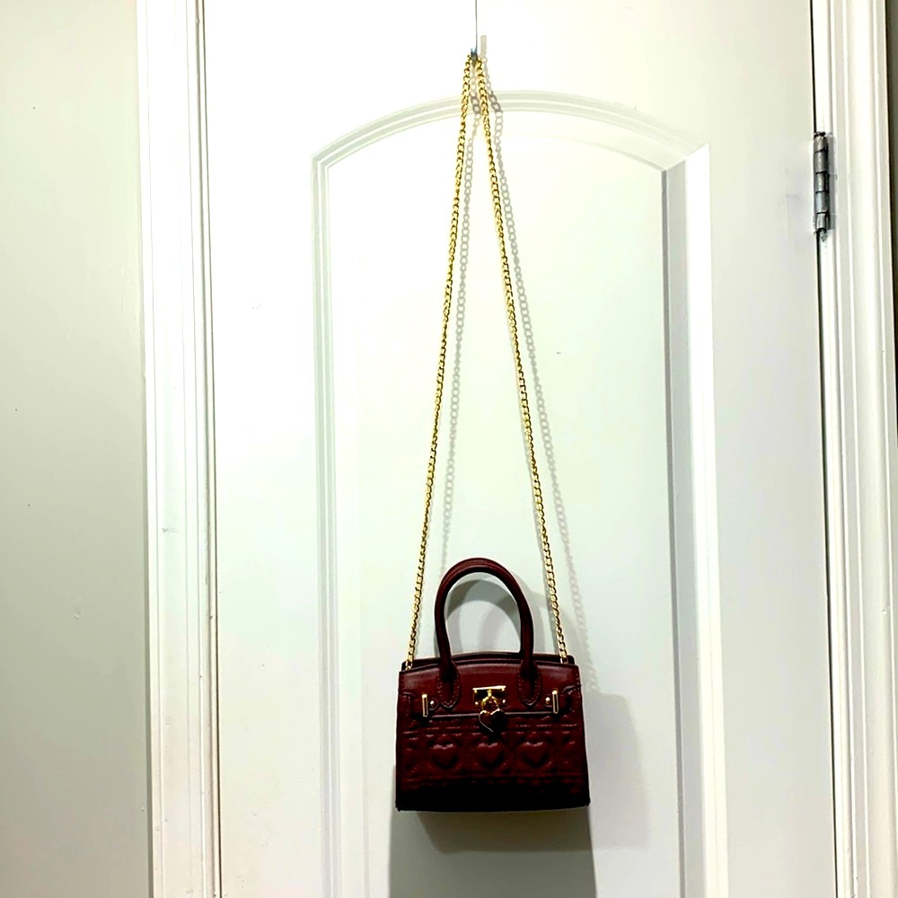2/$12 NWOT Wine Crossbody Purse - Picture 6 of 7